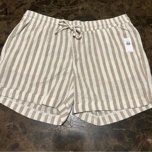 Old Navy Linen Shorts Striped